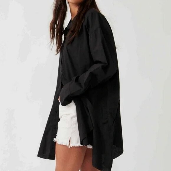 NWOT Free People Freya Poplin Tunic - Picture 3 of 8